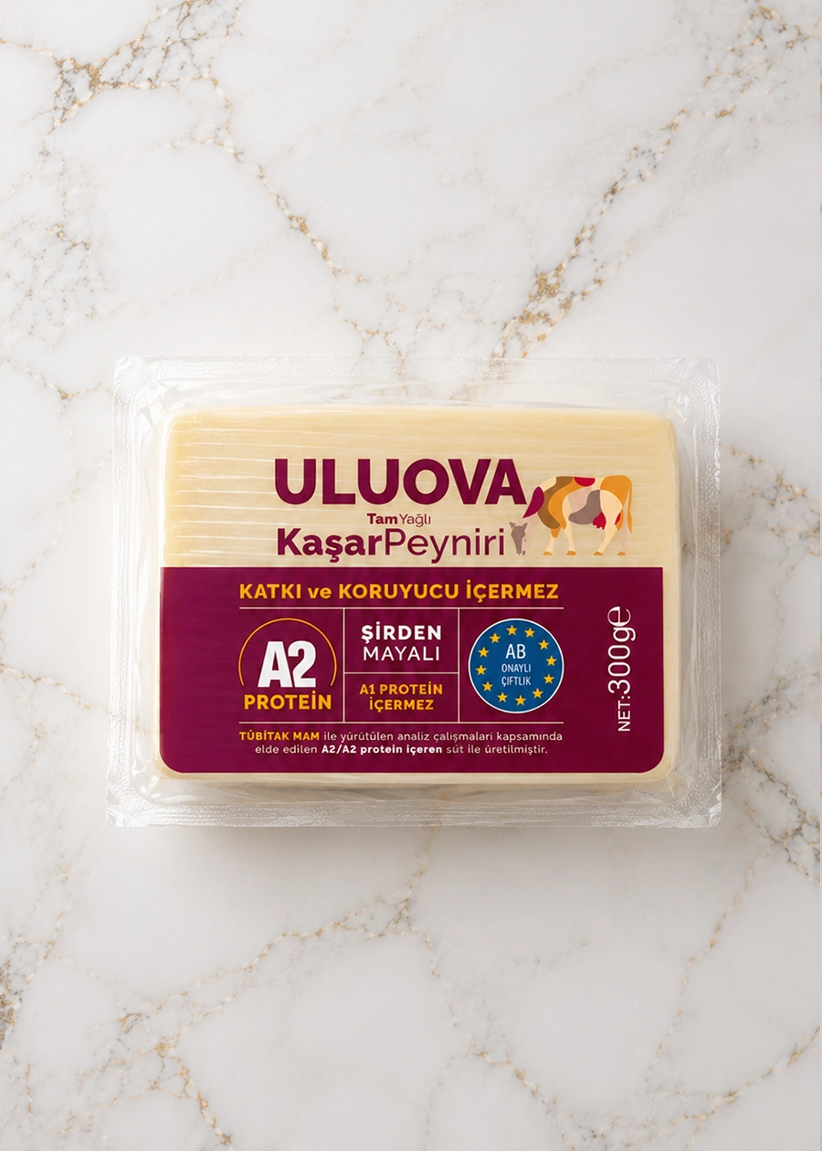 Uluova Tam Yağlı Kaşar Peyniri 300g